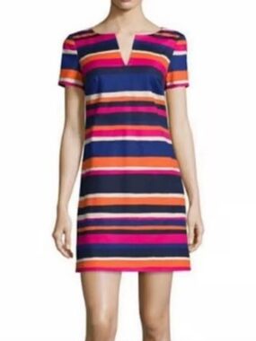 Trina Turk Preppy Luxe Dopamine Dressing Stripe Dress 6